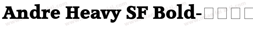 Andre Heavy SF Bold字体转换